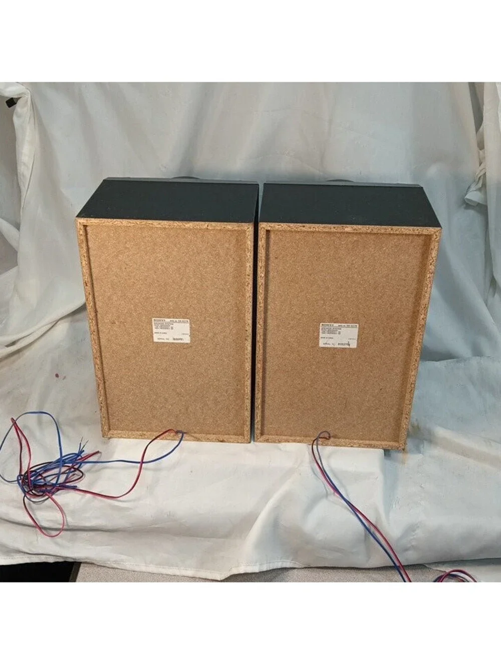 Sony SS-EC78 Bookshelf Speakers Pair Dual Woofer Black Wired Stereo Tested